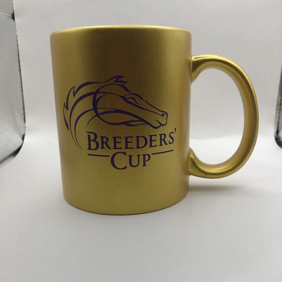 Breeders' Cup GOLD Coffee Tea Mug Logo Horse Racing - Picture 1 of 4